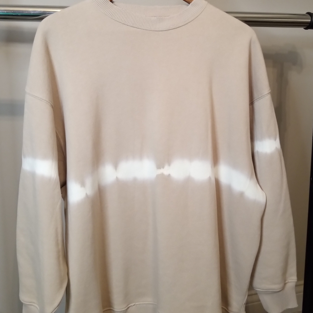 Beige Tie-Dye Sweatshirt